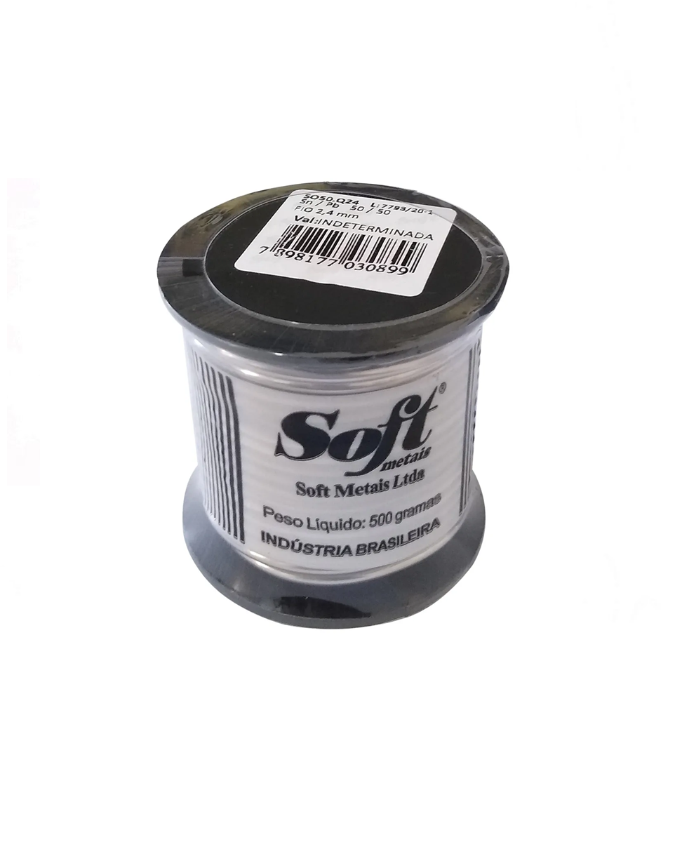 Soft Solda Em Fio 50x50 2.4mm 500g