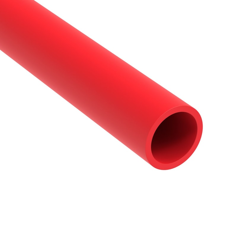 Tubo Barra Pex Monocamada 25x2.3 - 3 metros Vermelho