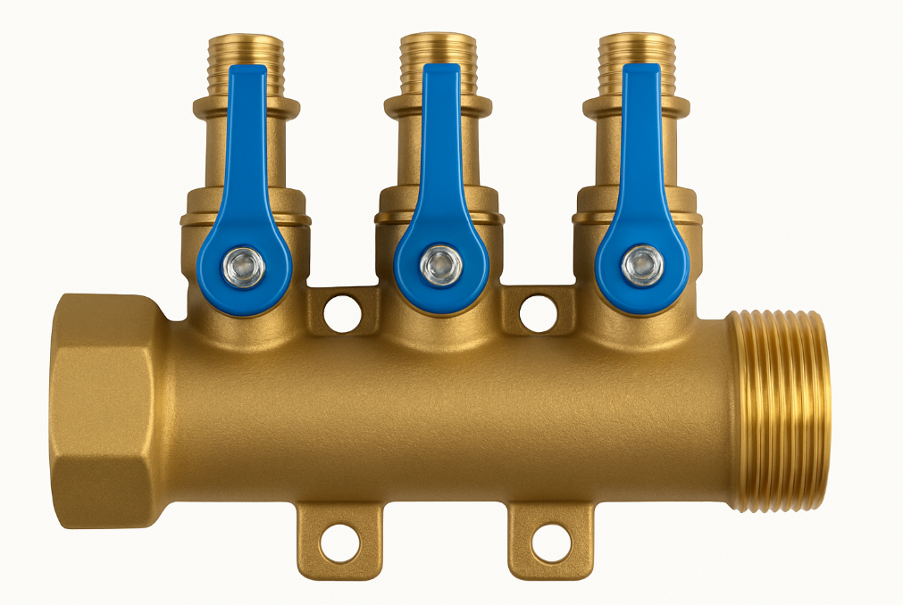 Pex Distribuidor 1.1/4 X 3 Saida 20 mm - Azul