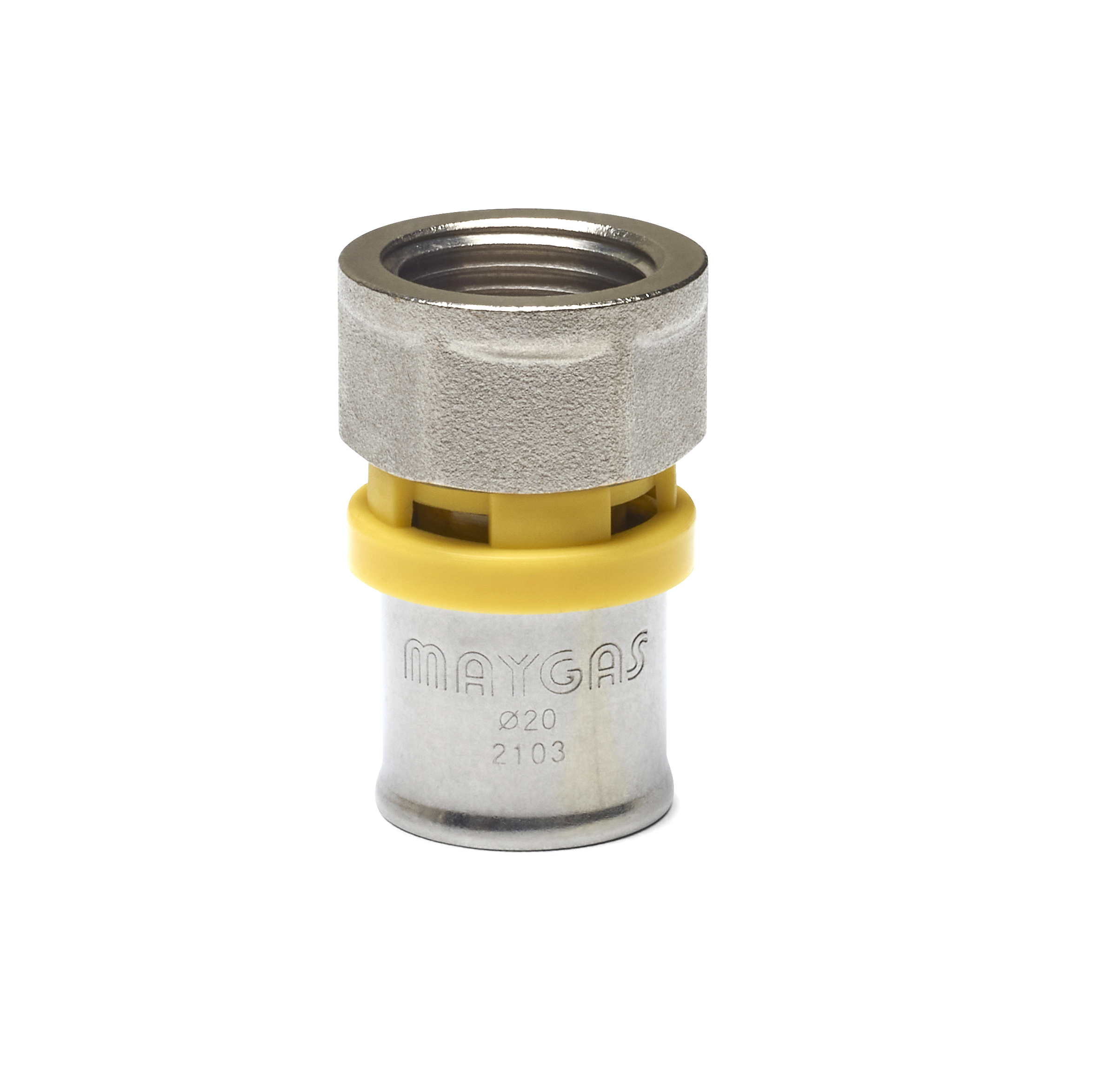 Prensar Gas Conector Rosca Femea Fixa Dn 20x1/2"